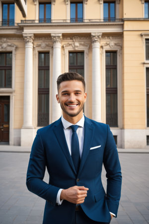 Close up of smiling elderly woman portraitの素材