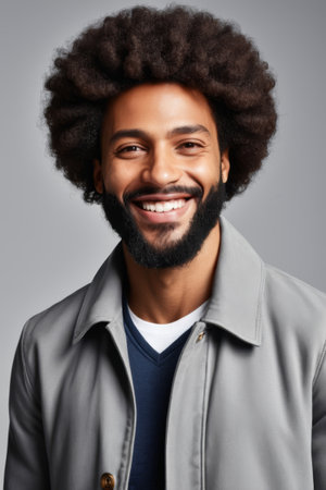 Bust of a man in a white T shirtの素材