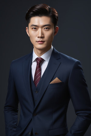 Portrait of an old farmer in a wheat fieldの素材