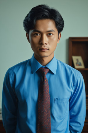 Men's Smile Business Portrait in Suitの素材