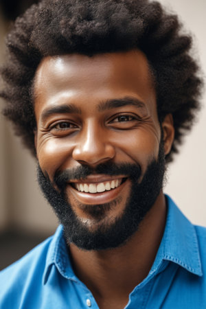 Smiling lady raises her hand to signalの素材