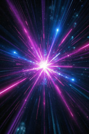 Radiative effect of cosmic starry sky lightの素材