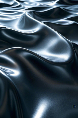 Black wavy texture abstract background materialの素材