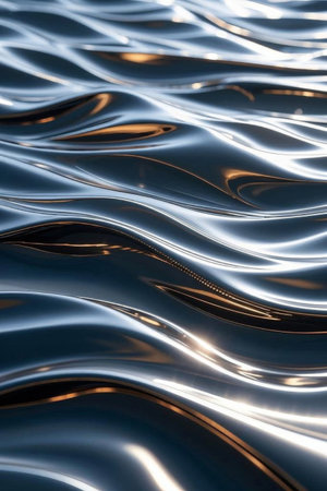 Metallic texture water wave texture imageの素材