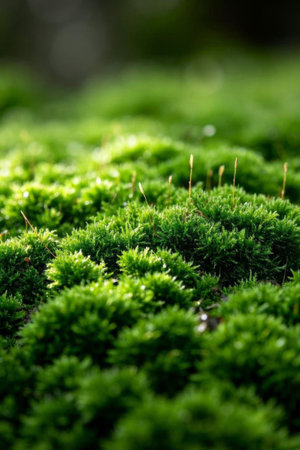 Green Moss Natural Macro Pictureの素材