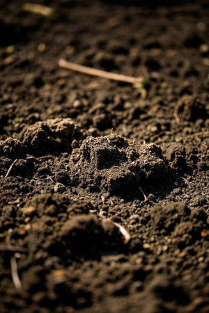 Fertile soil close upの素材