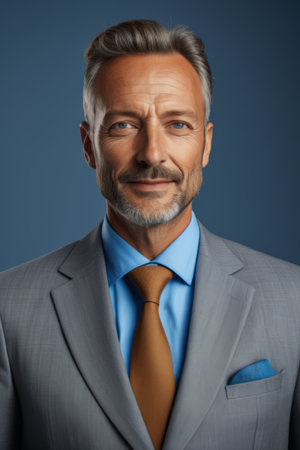 Business Portrait of Men in Suitの素材