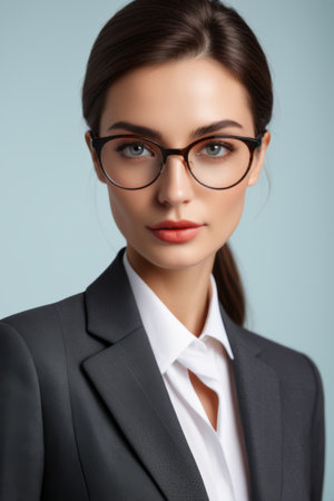 Close up of working women's business portraitsの素材