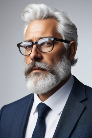 Business Men Portrait Close upの素材