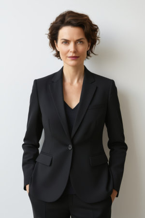 The image of a professional woman in a suitの素材