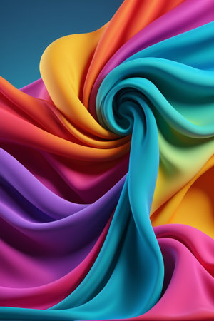 Colorful flow gradient abstract background patternの素材