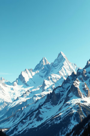 Magnificent natural scenery of Snow Mountainの素材