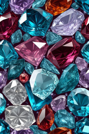 Colorful Gemstone Jewelry Materialの素材