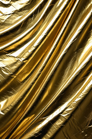 Gold Fabric Textured Background Materialの素材