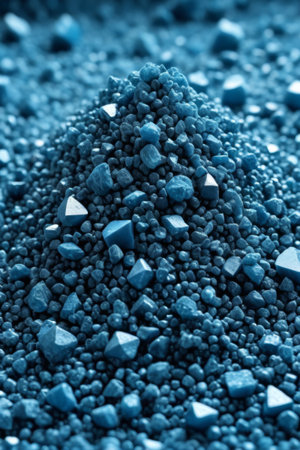 Blue Granules Macro Close upの素材