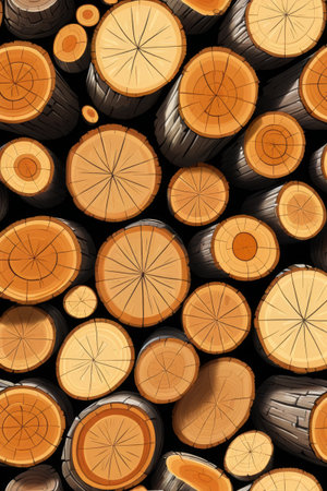 Stacked wood cut patternsの素材