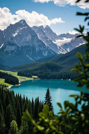 Alpine Lake Forest Natureの素材