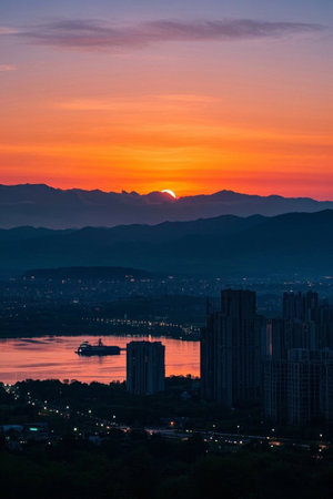 City Sunset Landscapeの素材