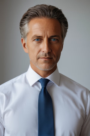 Business Men Formal Portrait Close upの素材