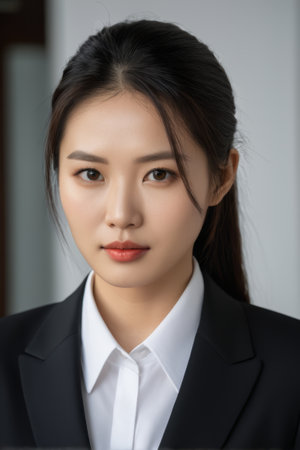 Close up of working women's business imageの素材