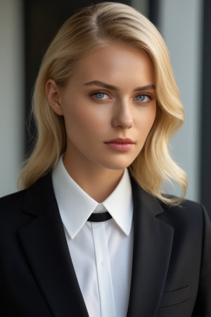 Close up of working women's business imageの素材