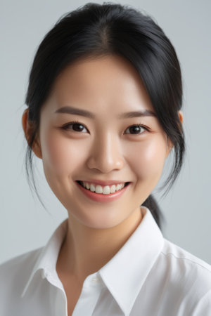 Smiling Asian Female Portraitの素材