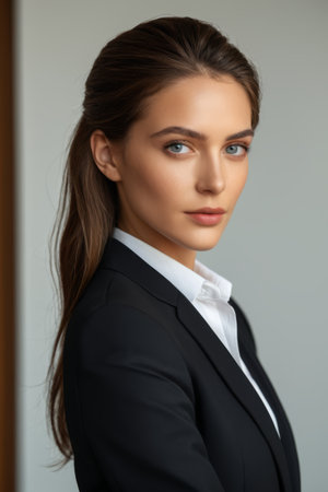 Business Portrait of a Working Womanの素材