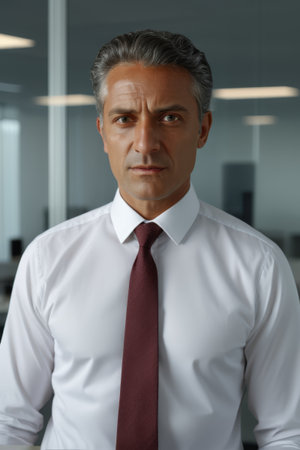 Business Men's Office Front Portraitの素材