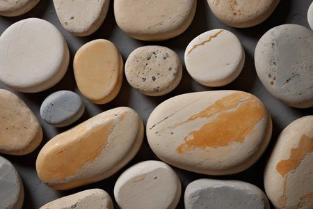 Close up of colorful pebblesの素材