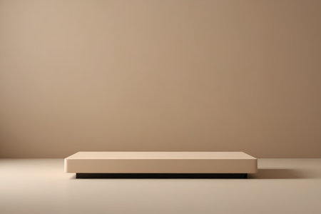 Simple beige display stand backgroundの素材