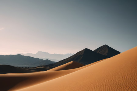 Desert dunes natural sceneryの素材