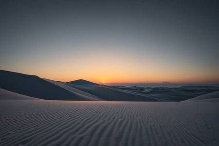 Desert sunset natural sceneryの素材