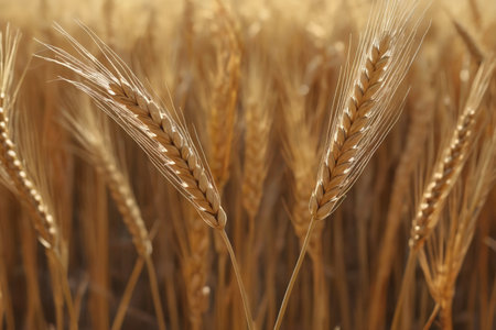 Mature wheat close upの素材