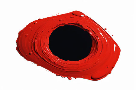 Red paint splatter effectの素材