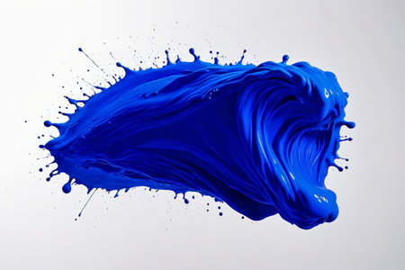 Blue paint splatterの素材