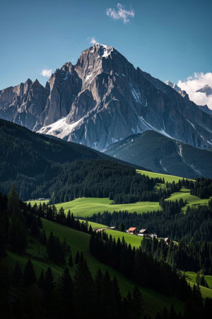 Panoramic view of the Alpsの素材
