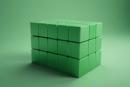 Green Cube Stereo Structureの素材