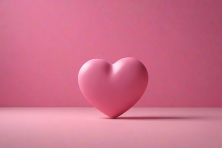 Close up of pink heart shaped objectの素材