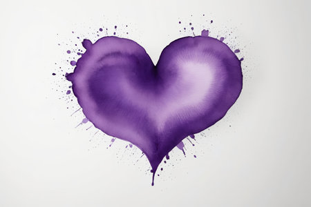Purple Heart Abstract Patternの素材