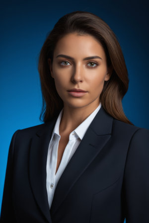 Close up of working women's business portraitsの素材