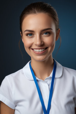 Smiling young women career portraitの素材