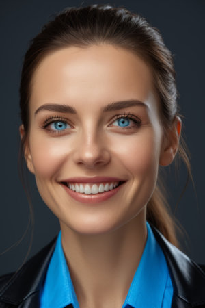 Smiling young women career portraitの素材