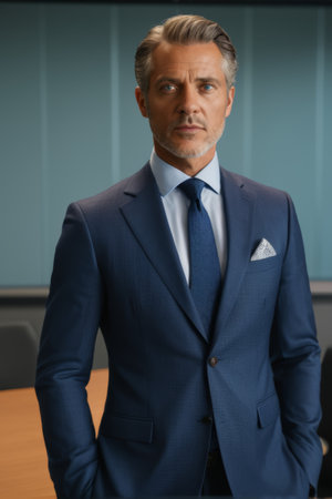 Business man in suitの素材