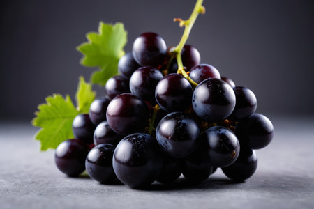 Purple Grape Close up Still Life Materialの素材