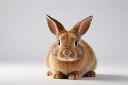 Close up the brown rabbitの素材