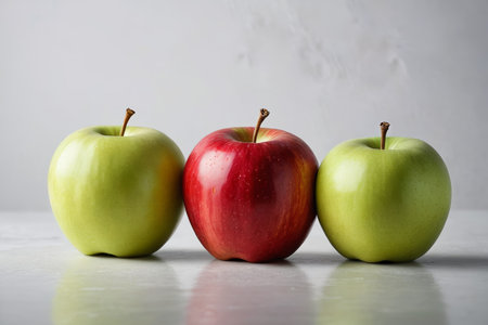 Three Apples Still Life Stagedの素材