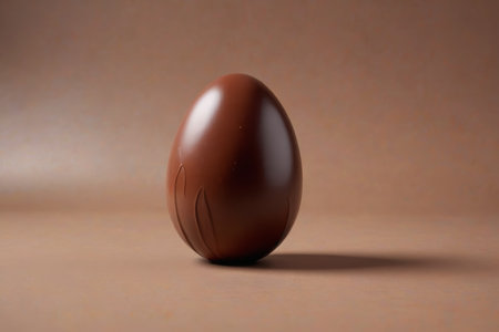 Close up of chocolate eggsの素材