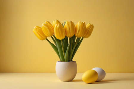 Yellow Tulip Bouquet Still Lifeの素材