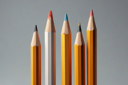 Multicolor pencil macro close upの素材