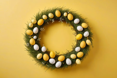 Easter egg decoration wreathの素材